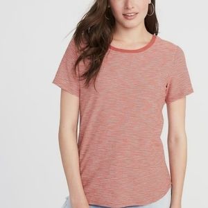 OLD NAVY EVERYWEAR Dusty pink striped t-shirt